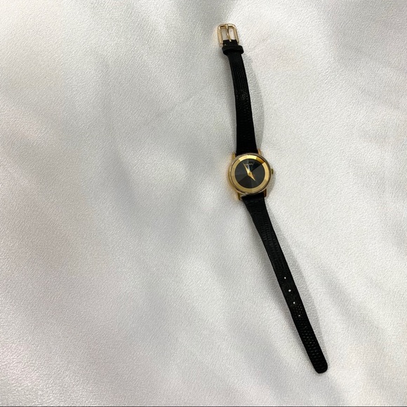 Vintage Gold FOSSIL Watch with Leather Band main image 4